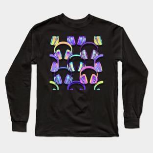 Holographic Headphones Long Sleeve T-Shirt